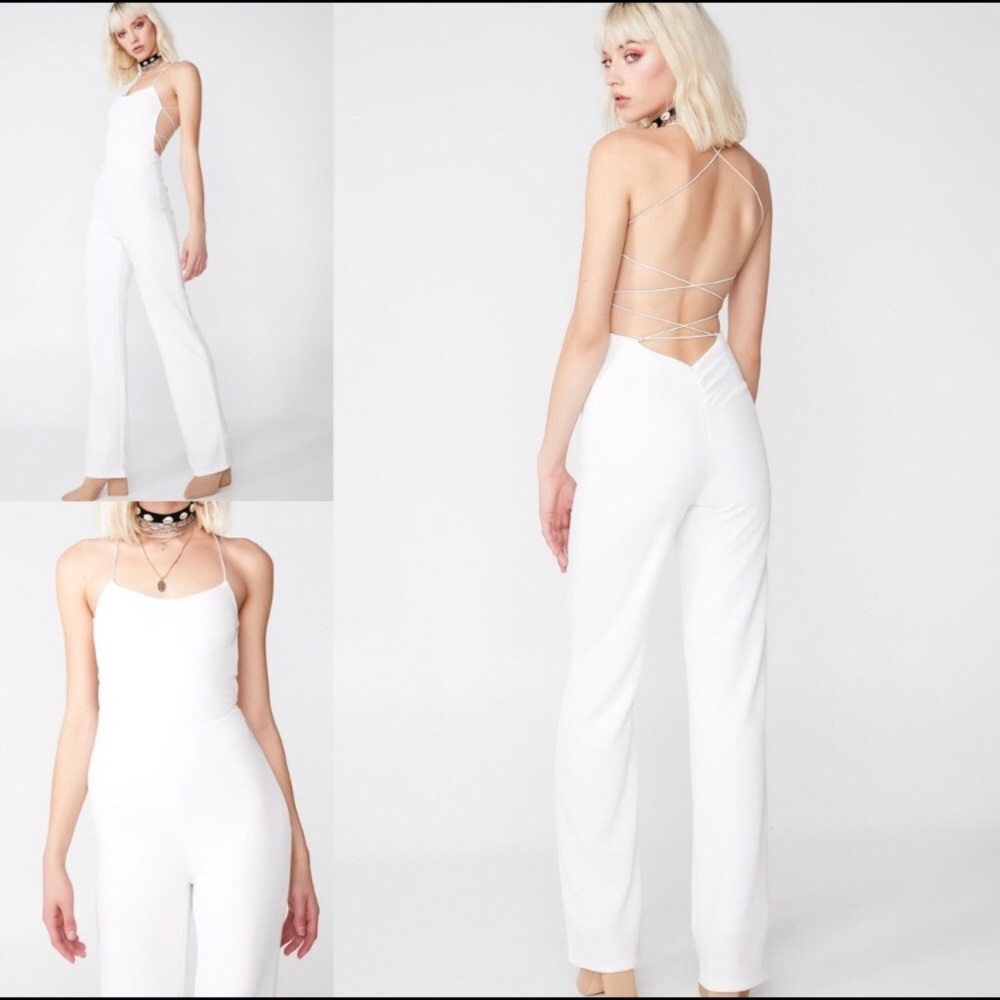 Tiger Mist Blanche Jumpsuit in white